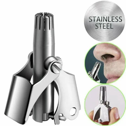 Silver Stainless Steel Nose & Ear Hair Trimmer Unisex